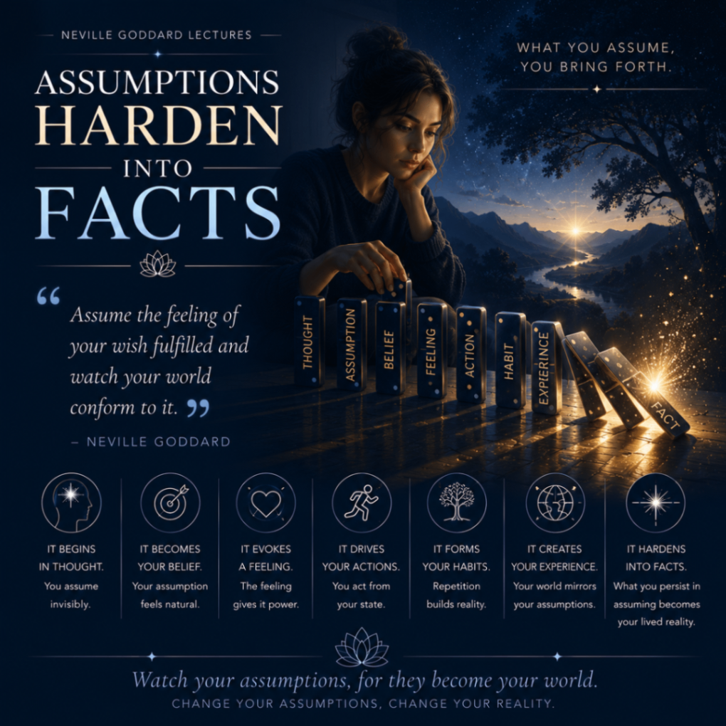 Assumptions Harden Into Facts: The Key to Conscious Creation